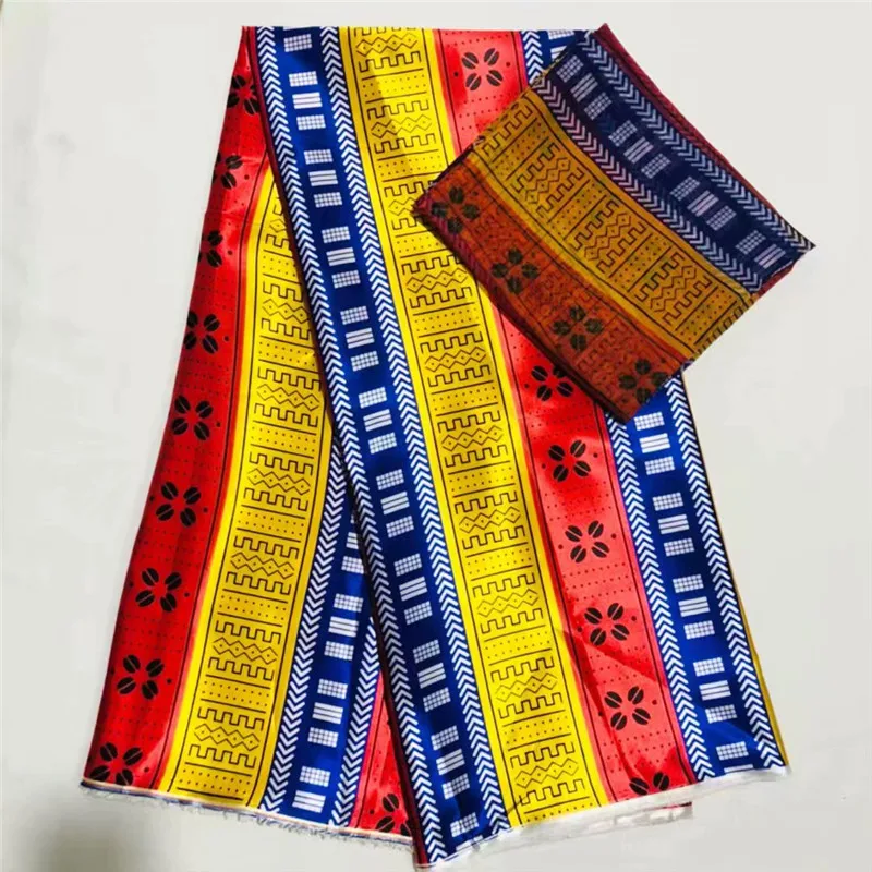 

new fashion african lady soft 2yards chiffon with 4 yards silk high quality african printed for women dress