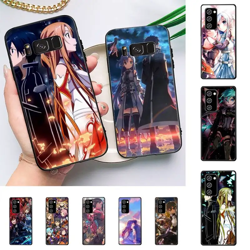 

SAO Sword Art Online Kirito Anime Phone Case For Samsung Galaxy Note10Pro Note20ultra cover for note20 note10lite M30S