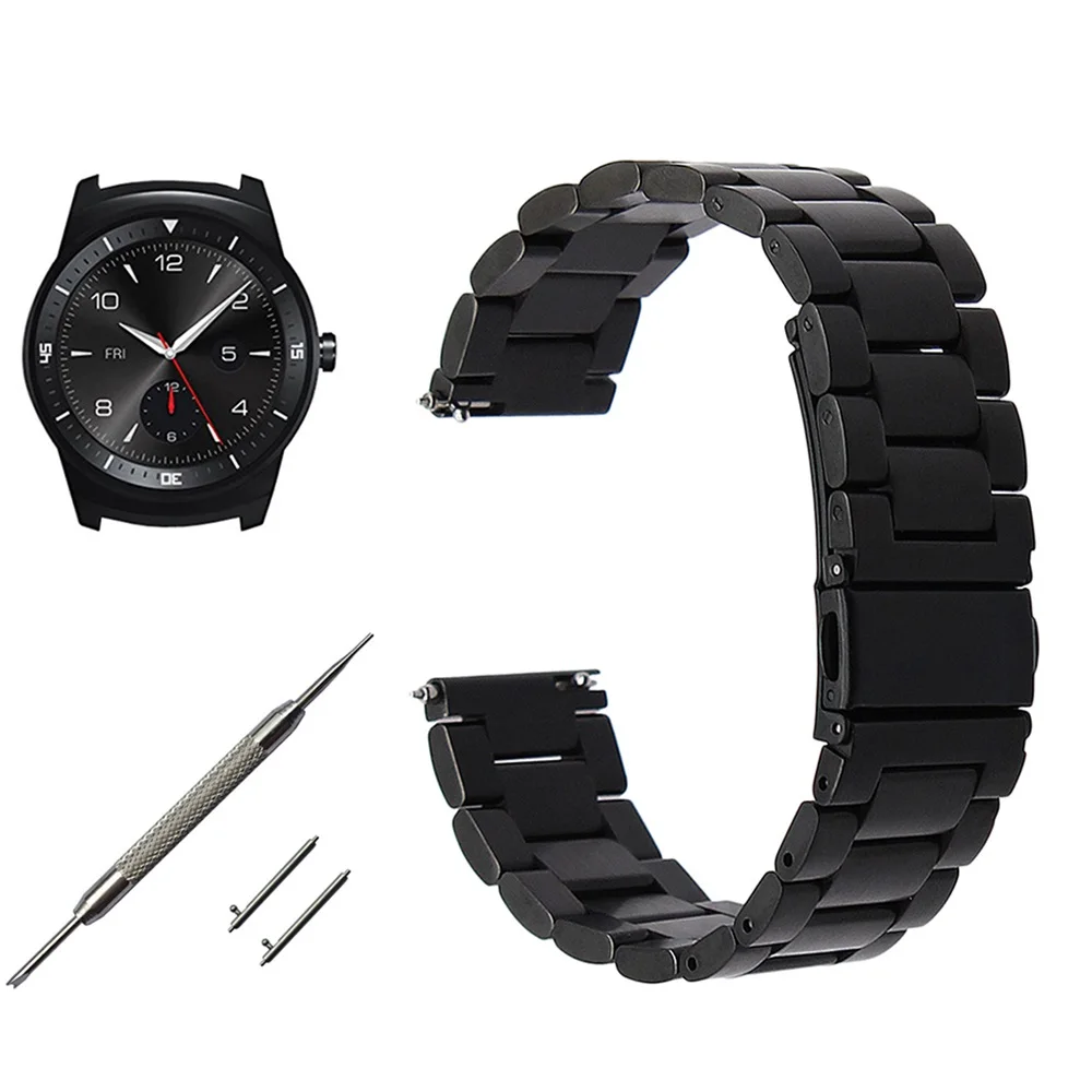Ремешок для часов из нержавеющей стали LG G Watch W100 / R W110 Urbane W150 Asus ZenWatch 1 2 мужской