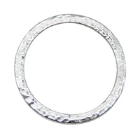 julie wang 5pcs big circle charms 54mm alloy round connector earrings bracelet jewelry making pendant accessory