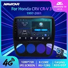 Автомагнитола 2DIN Android 10 для Honda CRV CR-V 3 1997-2001, GPS-навигация, стереоприемник, автомобильный мультимедийный плеер DSP, автомобильное радио IGO