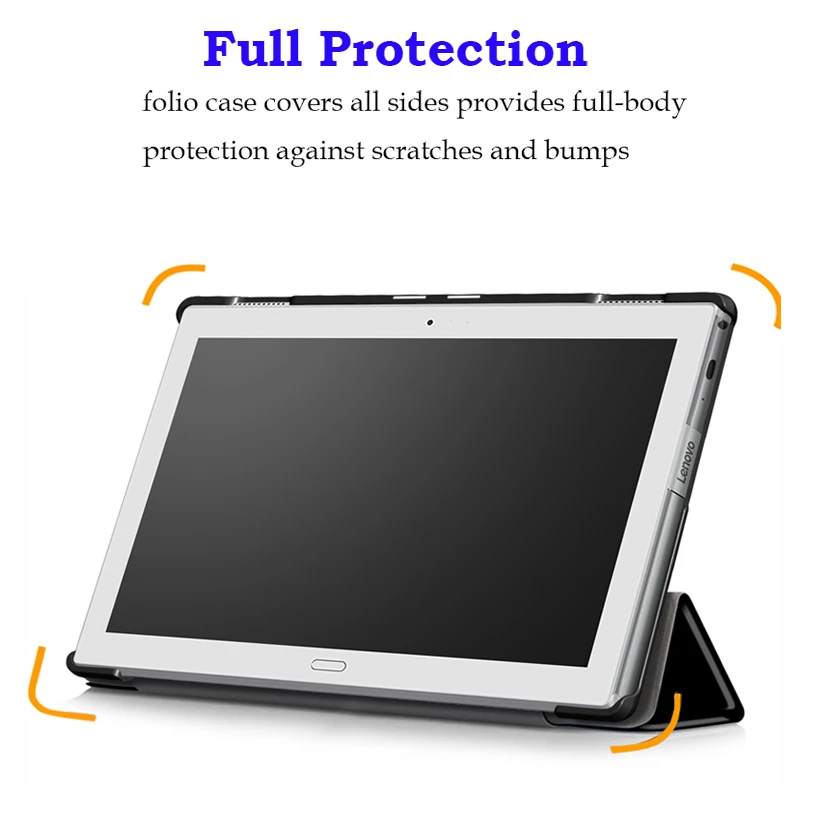 Чехол подставка из искусственной кожи для Lenovo tab 4 10 plus TB X704L X704F 1 дюймов умный