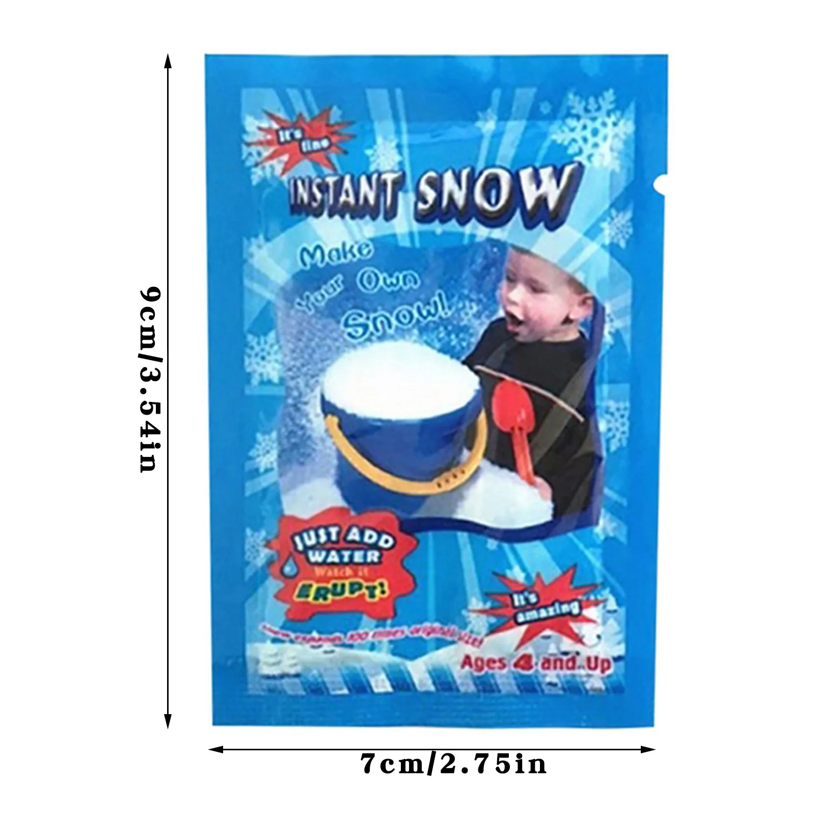 

Artificial Expanded Snow Powder (English Packaging) Educational Toys Magical Moment Fake Snow Super Absorbent Christmas Wedding