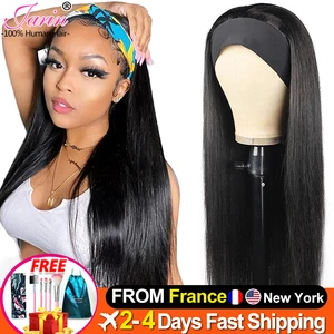 Прямые человеческие волосы, 26 дюймов, искусственные волосы Jarin, перуанские человеческие волосы, предварительно прикрепленные шарфы, парик для черных женщин