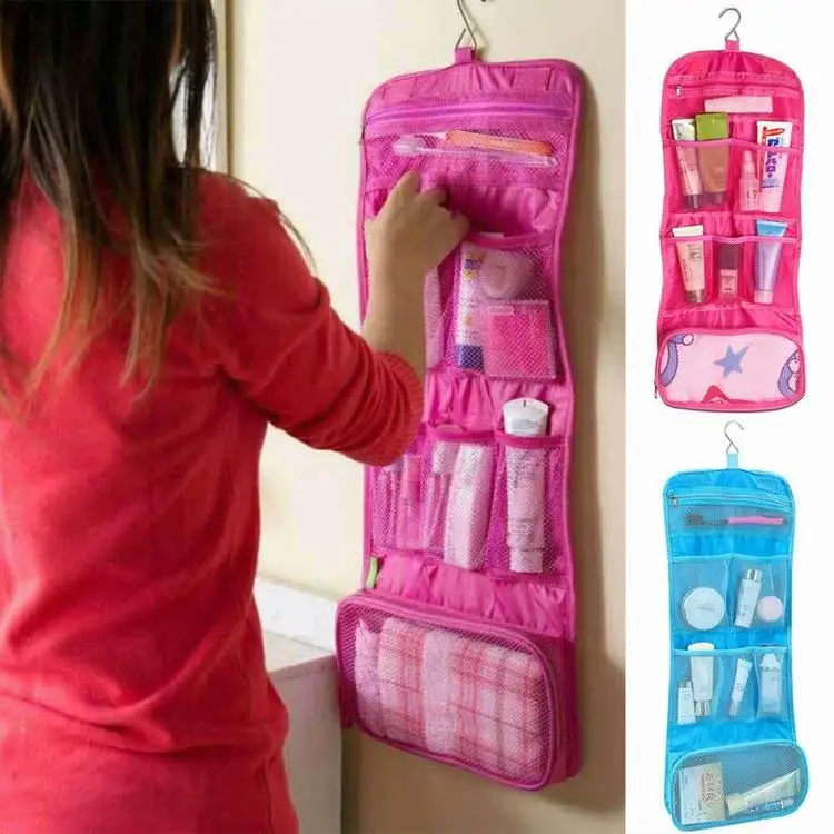 

Расширяемая дорожная подвесная косметичка, женский косметический Органайзер, косметички