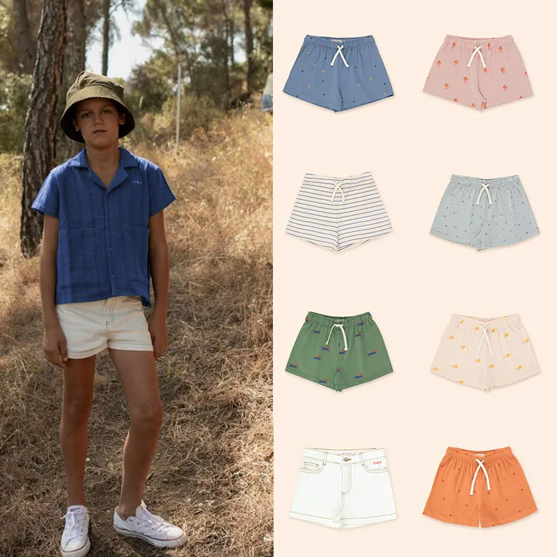 

TC Brand 2021 spring and summer new children's vest shorts suit children's cotton sports T-shirt sports shorts summer