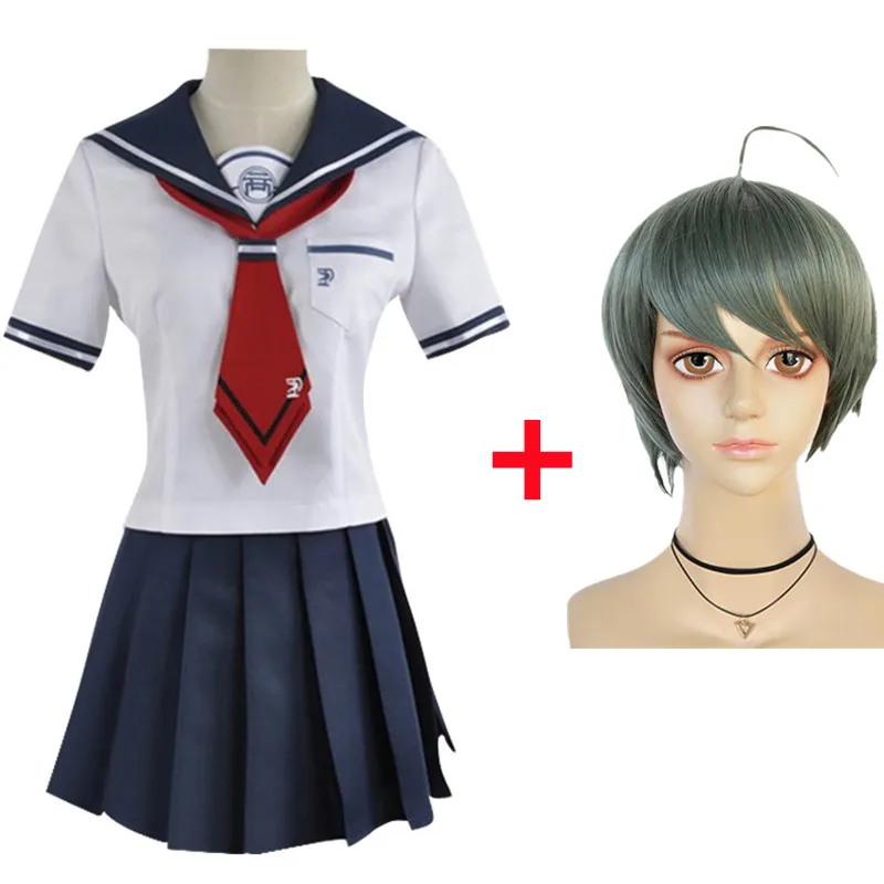 

Anime Danganronpa Cosplay Costumes Naegi Komaru Women Skirt JK school Uniform