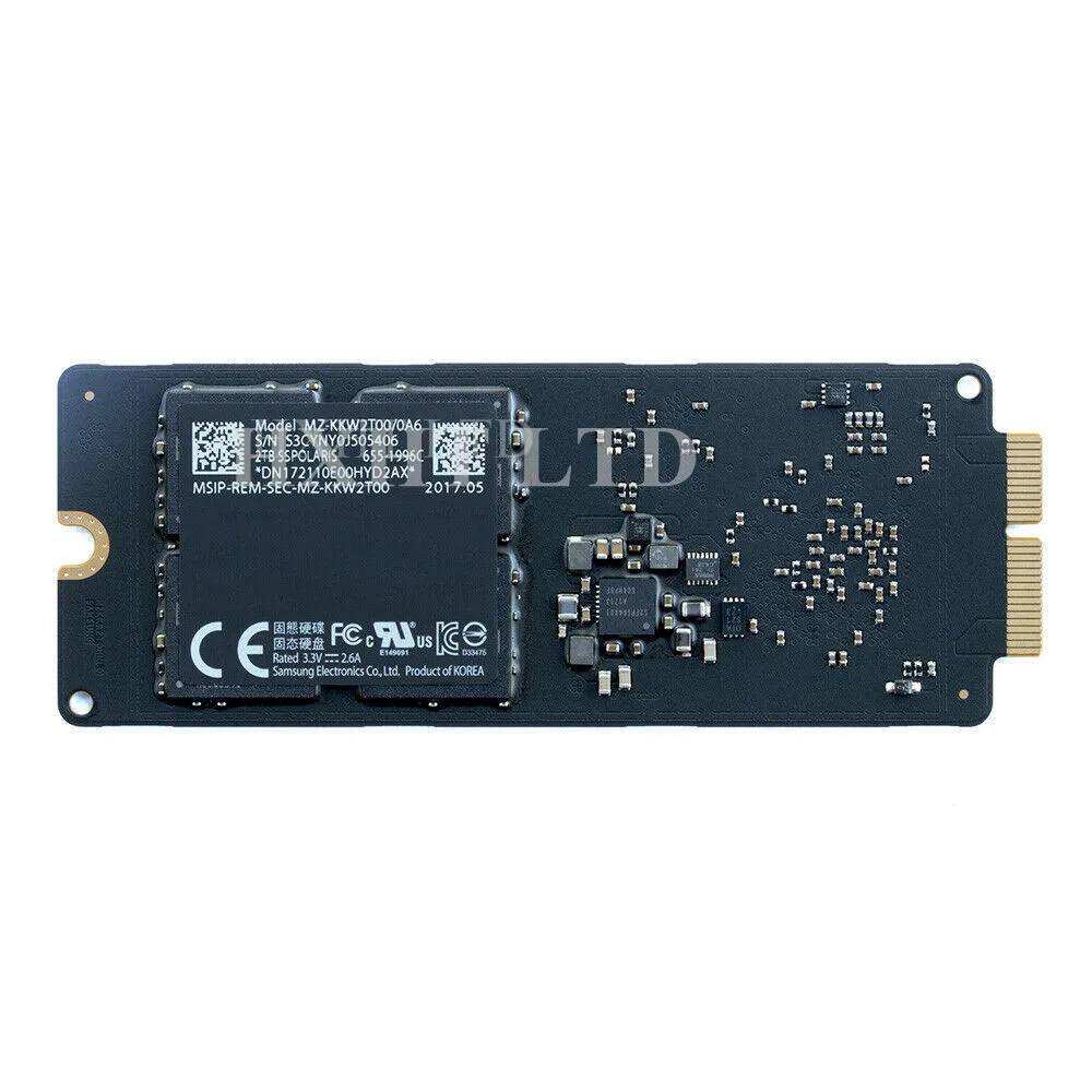 Подлинная для Apple Macbook Air 11 &quot13&quot A1370 A1369 SSD твердотельный накопитель 64 Гб 128 ГБ 256