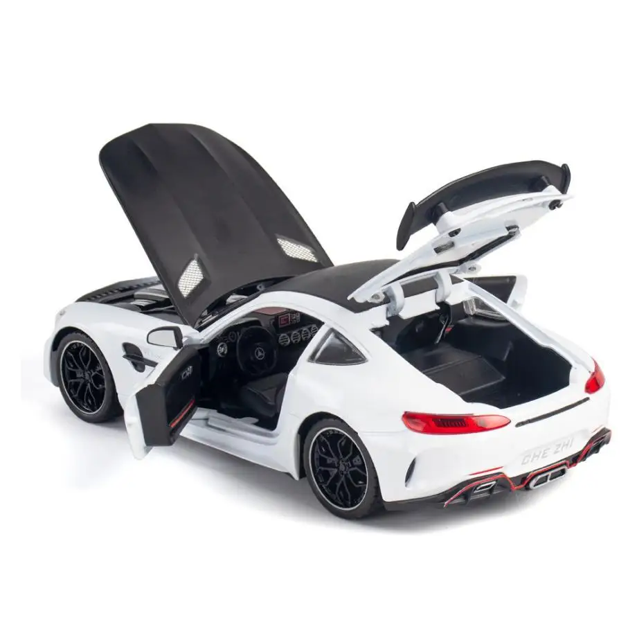 Моделирование Горячие 1:24 Масштаб колеса автомобиля benz AMG-GTR Металлическая Модель