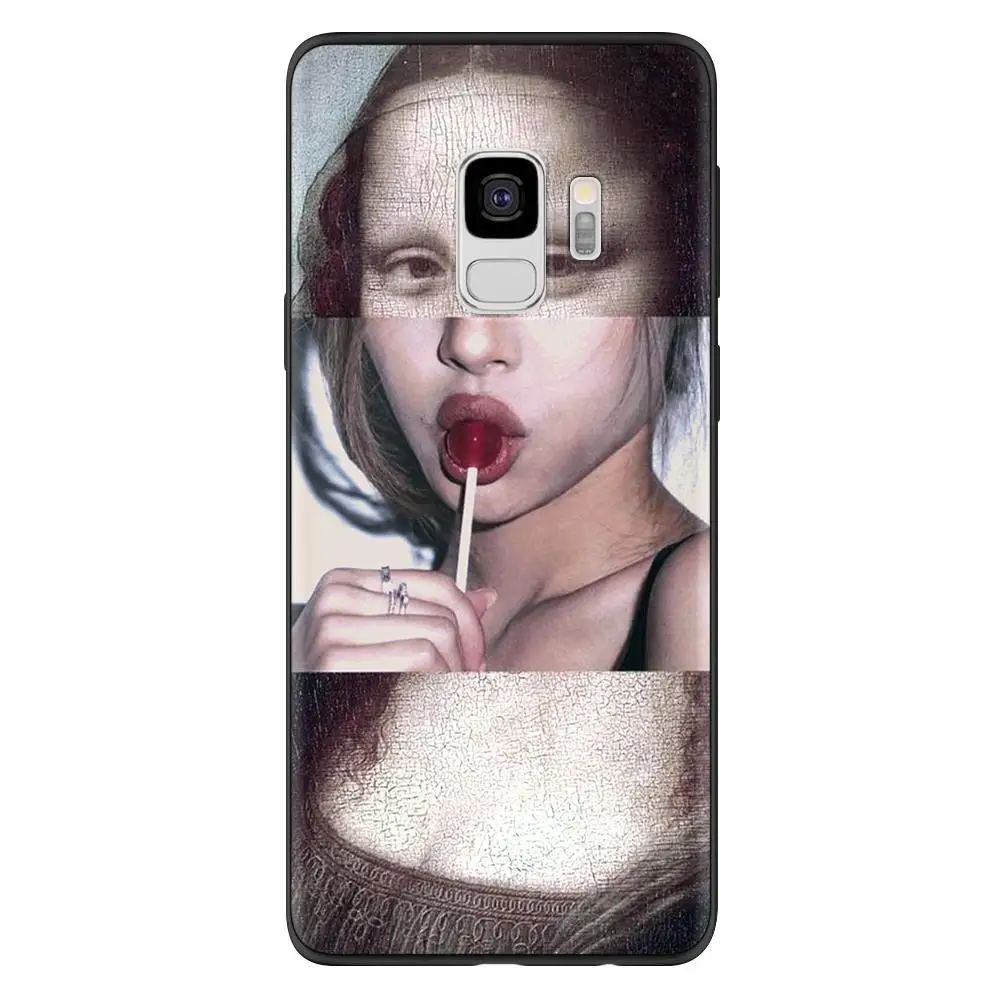 mnbbt Мона Лиза Скульптура чехол s для samsung Galaxy A50 A30 A5 A7 A9 A8 A6 плюс A3 для samsung S9 S8 S10 S6 S7 Edge Plus чехол - Цвет: mnbbt