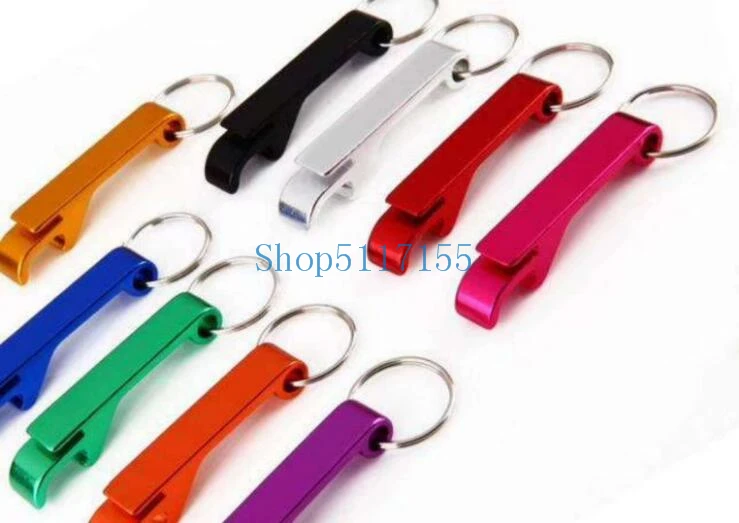 

1000pcs/lot New Free Shipping promotion customed printed logo gift Metal aluminum alloy bottle opener metal keychain laser LOGO