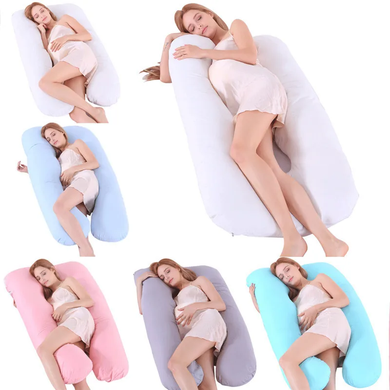 

Pregnancy Pillow Side Sleeper Pregnant Women Bedding Full Body U-Shape Cushion Long Sleeping Multifunctional Maternity Pillows