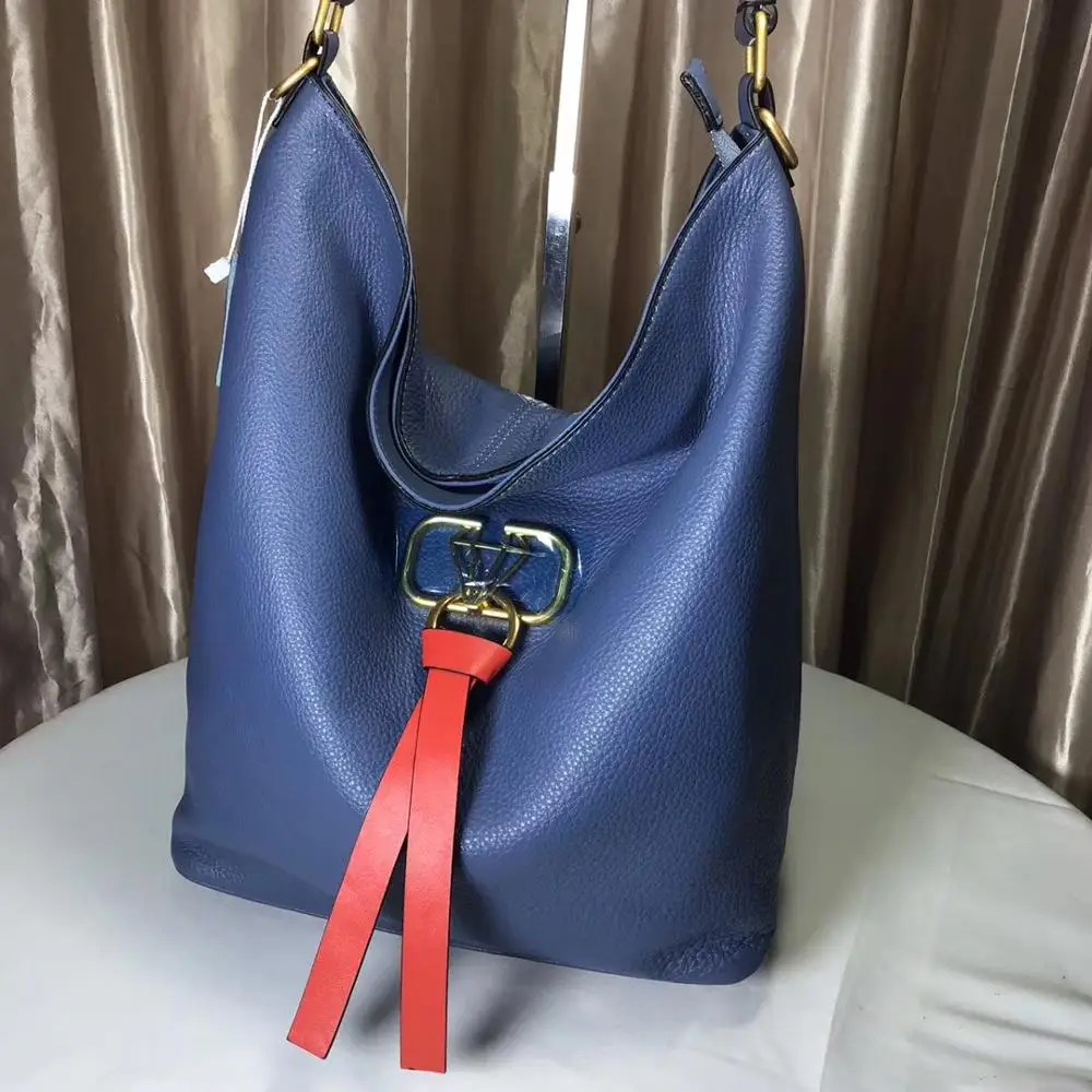 

free shipping 2020 the new style fashion and elegant genuine cow leather women one shoulder bag crossbody bag 4color 37cm