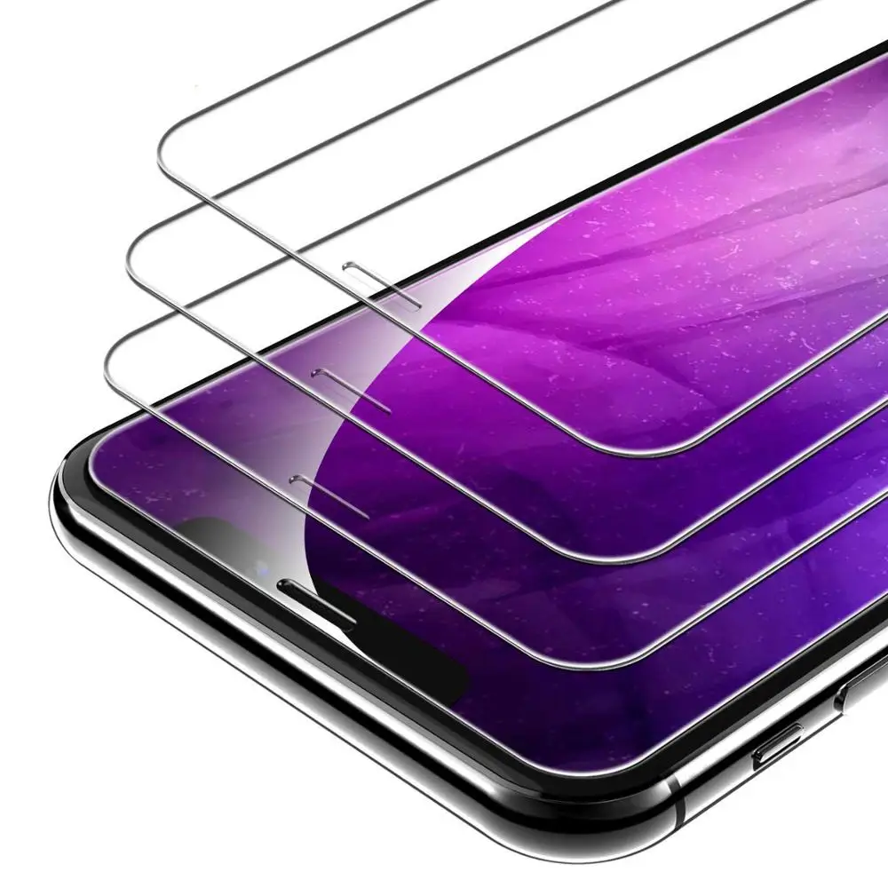 Защитное стекло 9H для iPhone 7 5S 5 6 6s защита экрана из закаленного стекла Xs Max XR 11 Pro 8