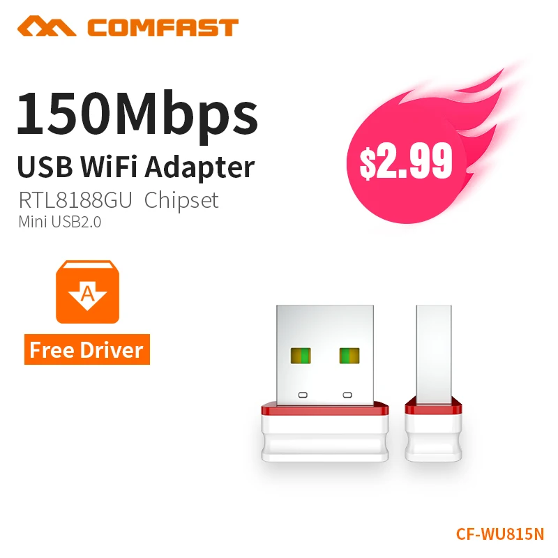 Сетевая мини-карта COMFAST с поддержкой Wi-Fi 150 Мбит/с 2 4 ГГц | Компьютеры и офис
