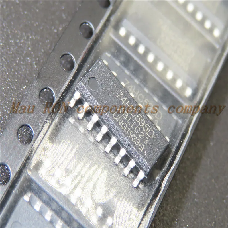 10 шт./лот 74HC595D 74HC595 SOP16 SOP 16 SN74HC595DR SMD новая Оригинальная фотография|Интегральные