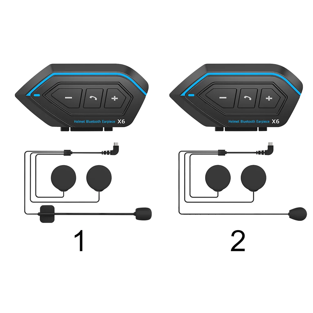 

Riding Outdoor Accessories With Microphone Stereo Noise Reduction Bluetooth 5.0 Motorcycle Helmet Headphone Motorbike Handsfree