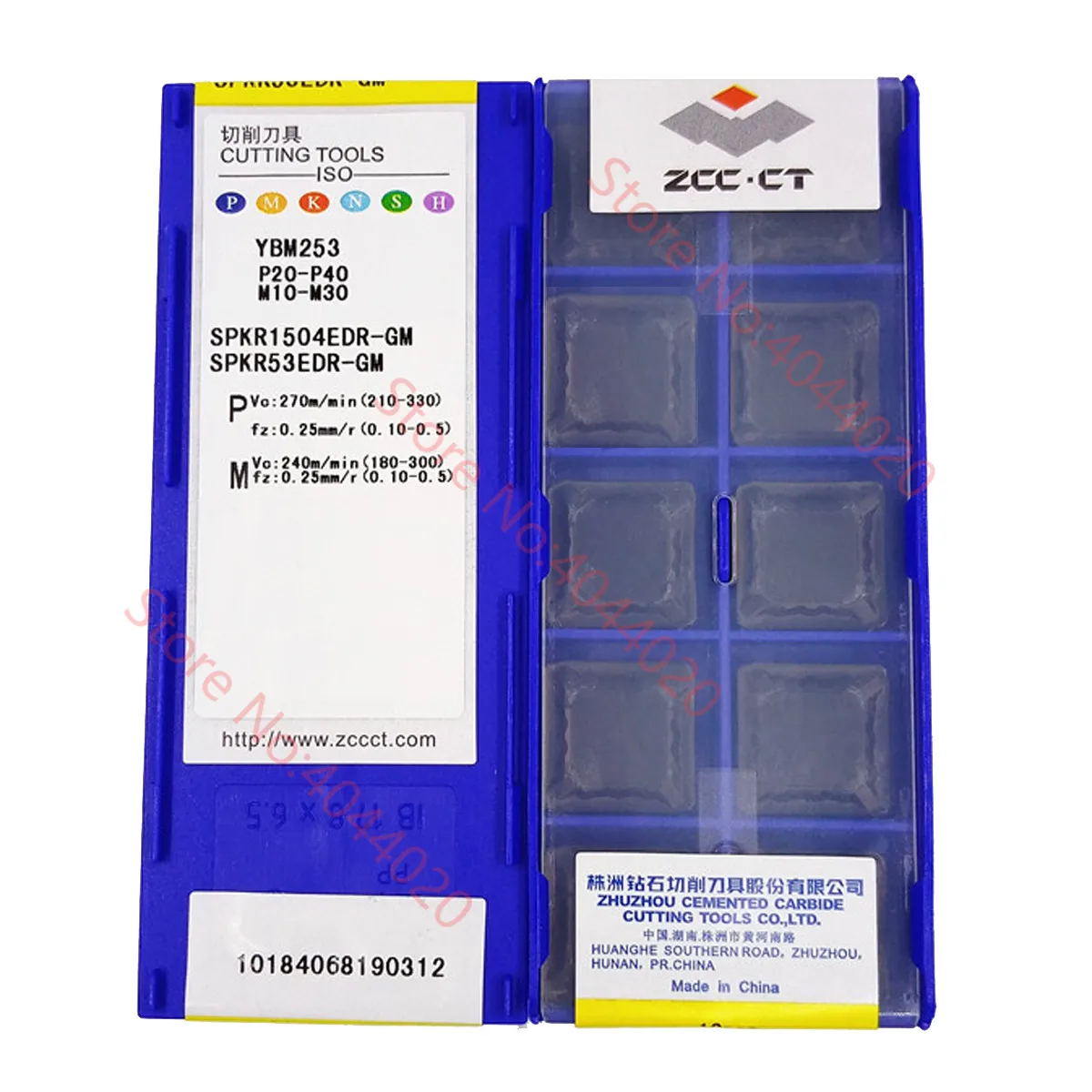 SPKR1504EDR-GM YBM253 ZCC.CT карбидная Вставка 10 шт./коробка