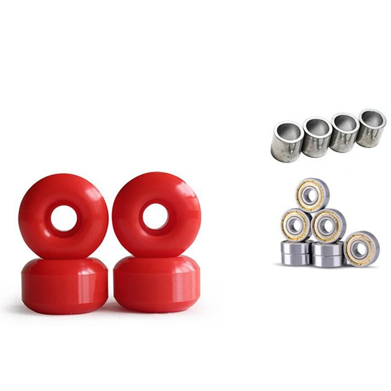 

Top!-4Pcs Skateboard Longboard Wheels 52mm 95A Road Skate Pro Action Motion Wheels with 8Pcs ABEC-11Seal Bearing