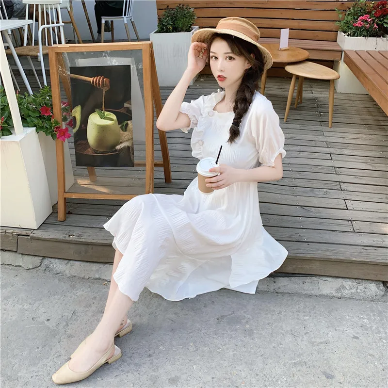 Женская юбка в Корейском стиле облегающее приталенное платье с квадратным