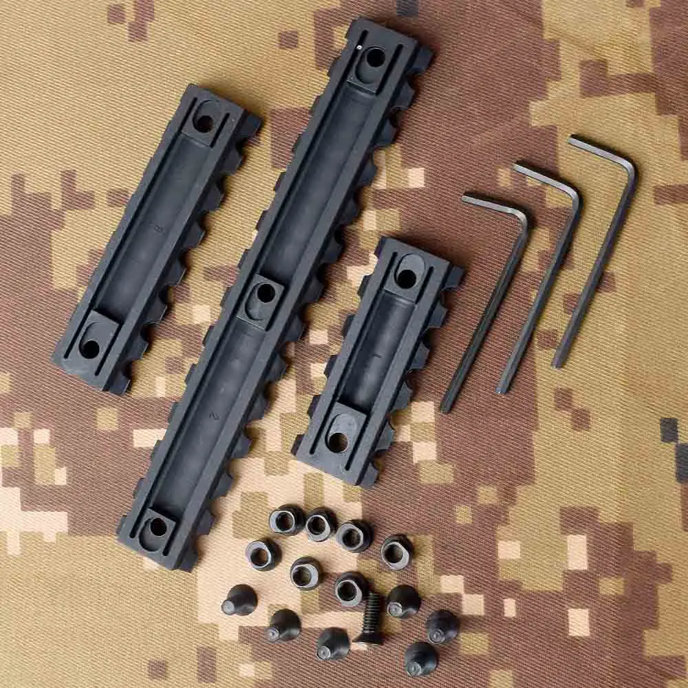 

5 7 13 Slot 2" 3" 5" Picatinny Weaver Rail Keymod Handguard Section 3 Sizes