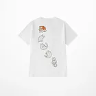 Новая модная футболка с принтом кота из мультфильма, Мужская забавная футболка из 100% хлопка в стиле Ins, мужская и женская футболка с короткими рукавами зеленого и белого цвета