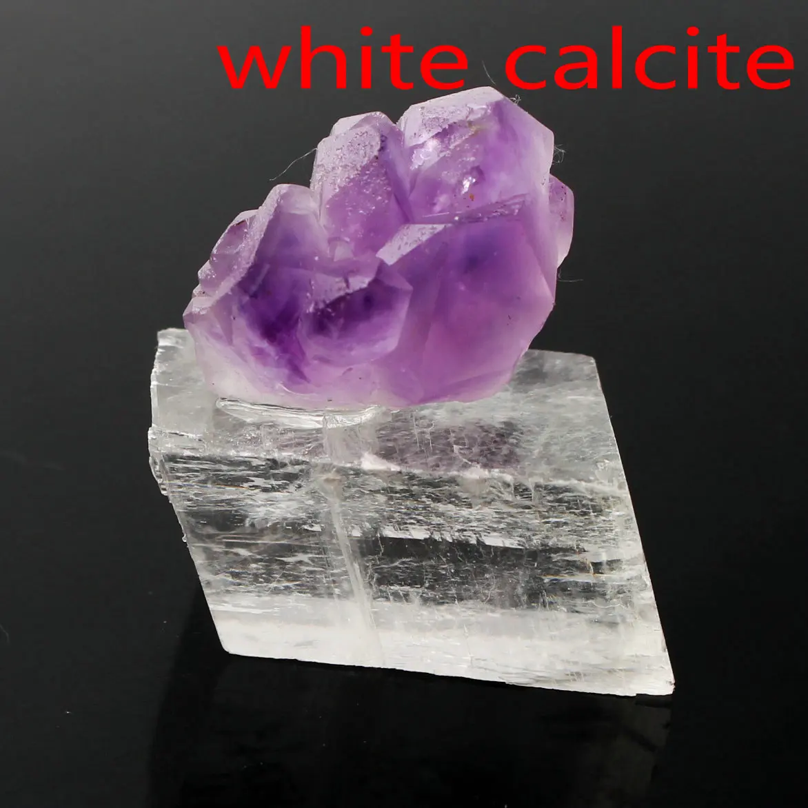white calcite 1 шт. смешанный природный Аметист Кристалл кластер с рок Грубые каменные минералы образец Рейки Исцеление Декор красочный подарок - Цвет: white calcite