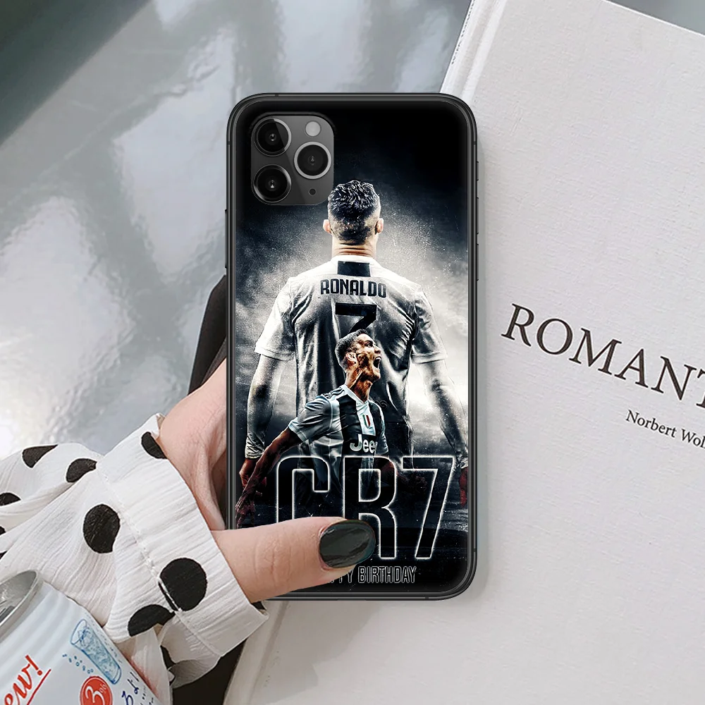 

Cristiano Ronaldo Soccer Football 7 Phone Case For IPhone 4 4s 5 5S SE 5C 6 6S 7 8 Plus X XS XR 11 12 Mini Pro Max 2020 black