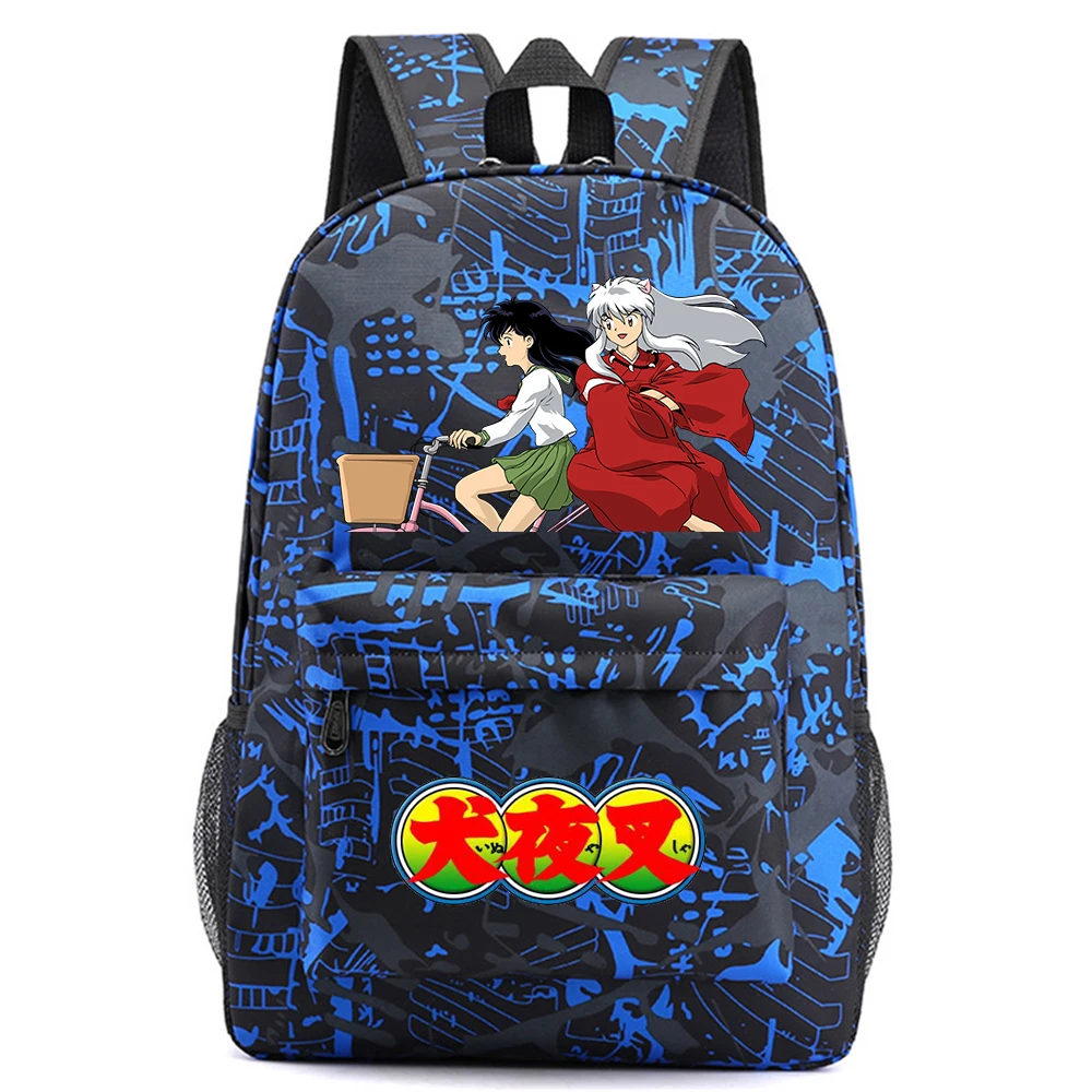 

Повседневный дорожный рюкзак аниме InuYasha, рюкзак, Студенческая ткань унисекс, школьный портфель Teenger, Высококачественная сумка для ноутбука