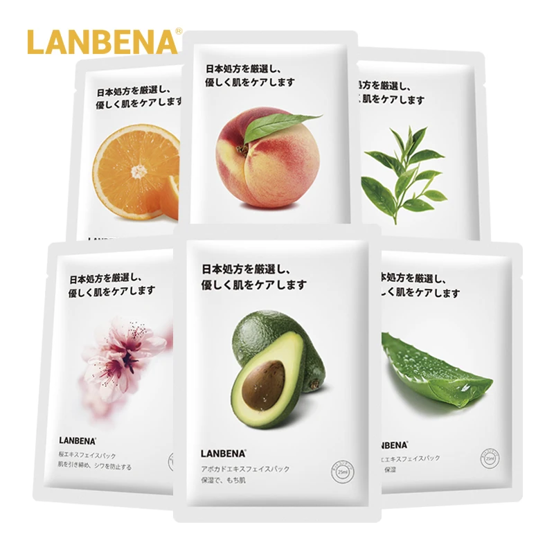 LANBENA Фруктовая маска для лица уход за кожей алоэ лист увлажняющая