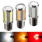 Автомобильный светодиодный стоп-сигнал, 1156 BA15S P21W BAU15S PY21W BAW15S PR21W BAY15S 5630 33SMD 12 В