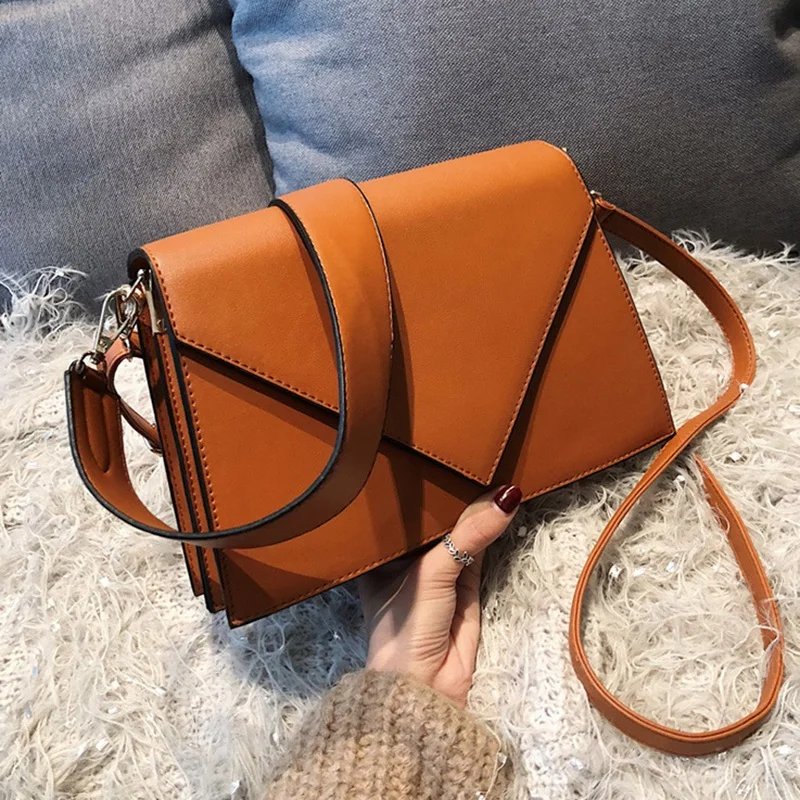 Модная повседневная сумка простая широкополосная маленькая квадратная