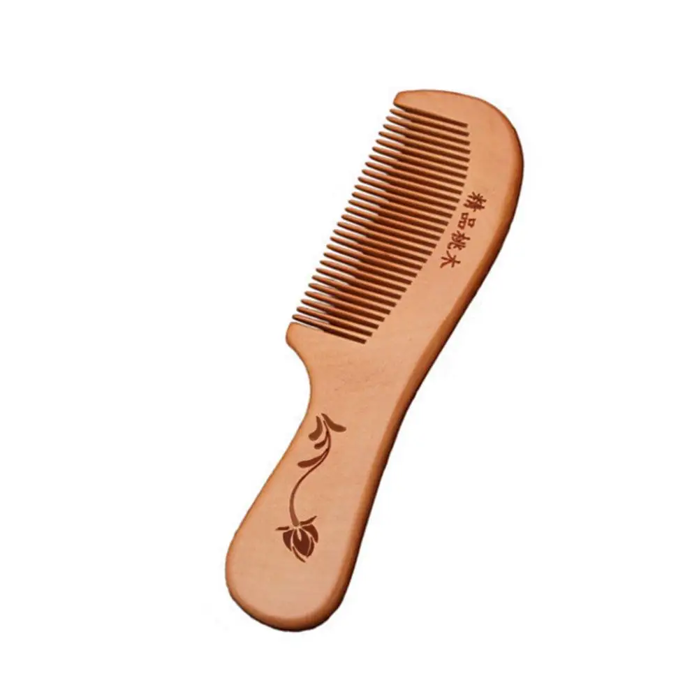 

2020 New Wooden Wide Tooth Hair Comb Natural Sandalwood Massage Hair Beauty Care Handmade J8E5