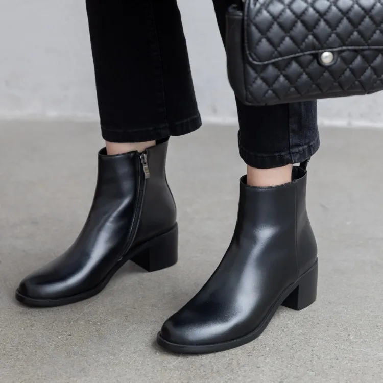 Tanariya/Новое поступление обуви женские ботинки зимние на толстом каблуке 2020 | Обувь