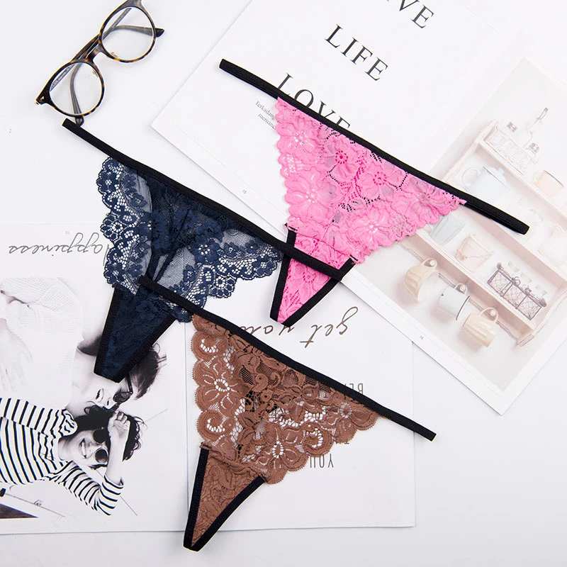 S-XXL women g-string sexy lace underwear ladies panties lingerie bikini pants thong intimatewear 5pcs/lot ac163 | Женская одежда