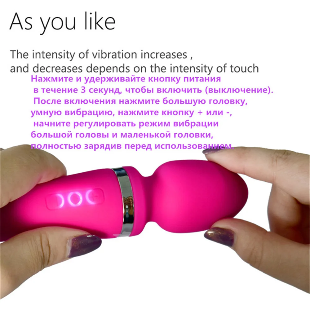 Перезаряжаемые G-spot вибрации интимные игрушки AV Волшебная палочка массажер