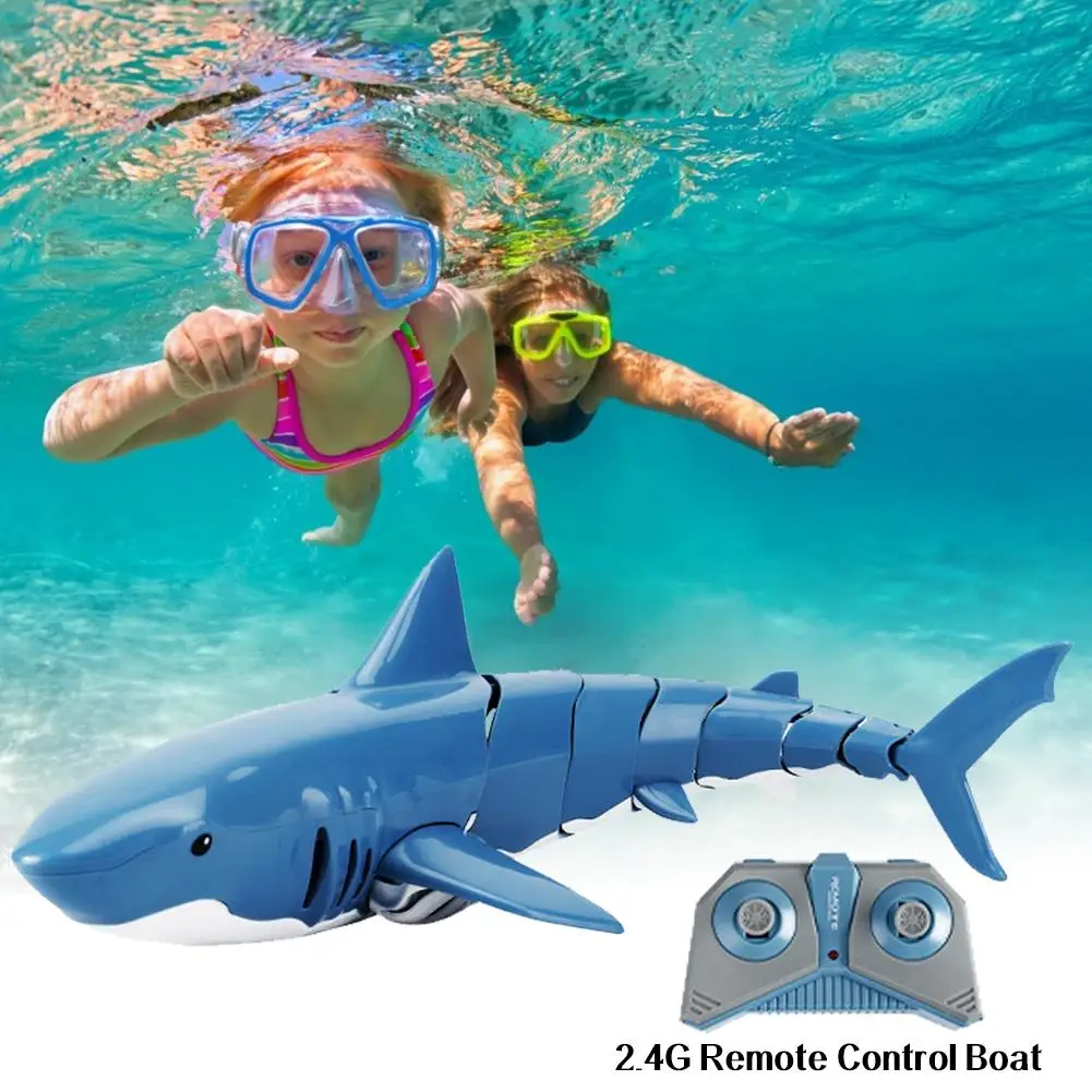 

2.4G Electric Simulation Remote Control Shark Electronic RC Fish Bath Toy Water Swimming Pool Children Toys