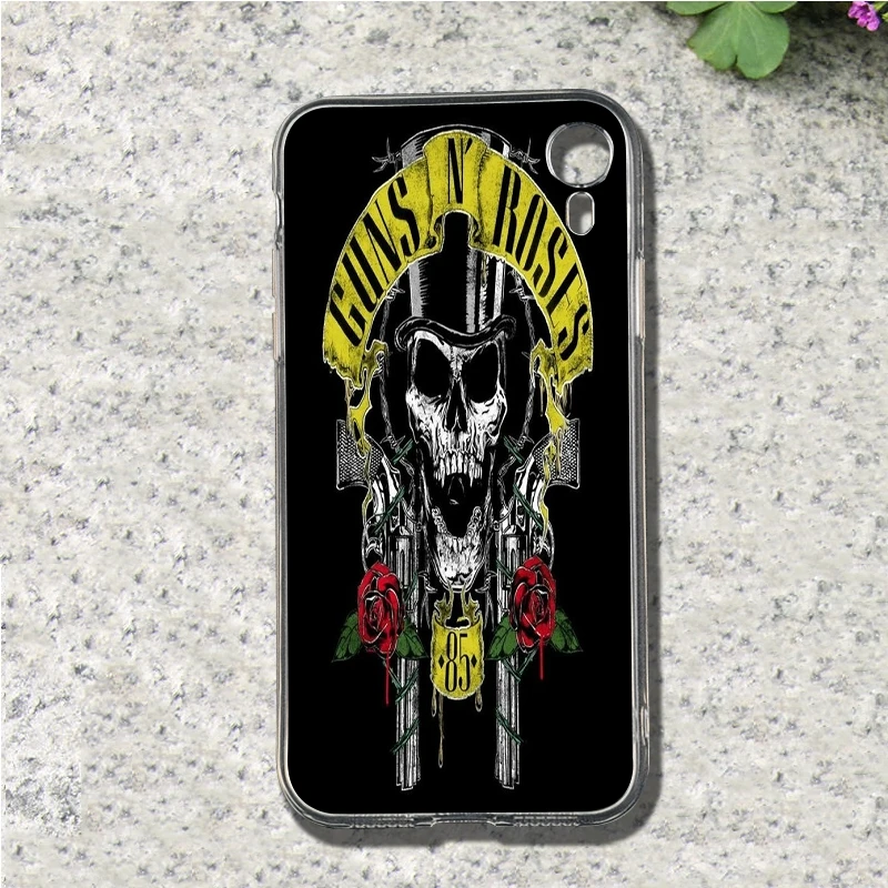 NO.3 Guns n Roses мягкий чехол для мобильного телефона из ТПУ чехол для Iphone 4, 4S 5 5S SE 5C 6 6S 7 8 Plus X XS XR максимальный чехол - Цвет: NO.3