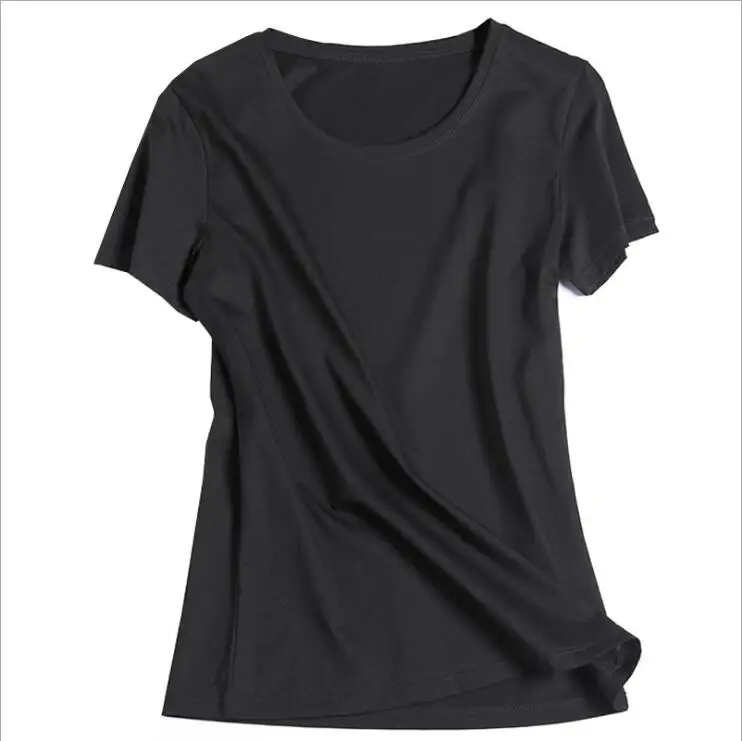 

ZNG 2020 Summer Super soft T shirts Women Short Sleeve cotton Modal Flexible T-shirt Free shipping