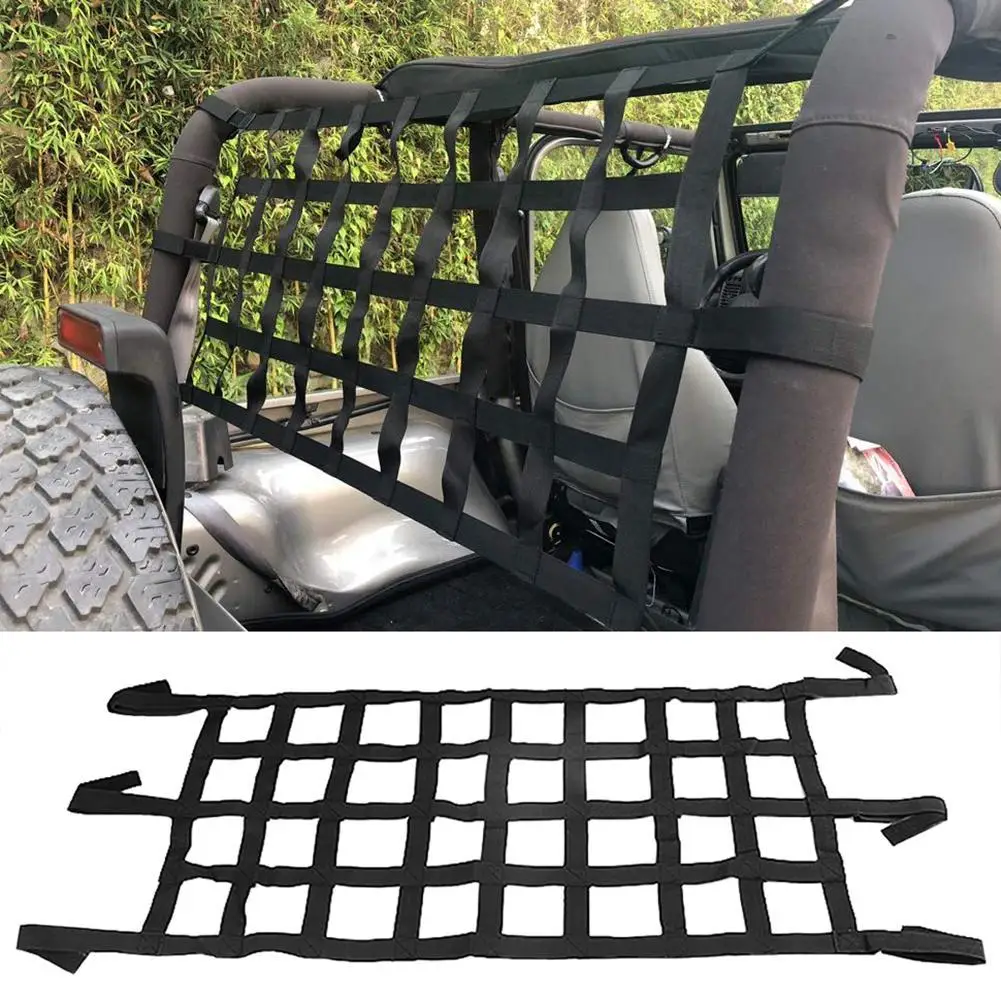 

Car Auto Roof Rear Cargo Luggage Mesh Storage Net Holder Hammock for Wrangler