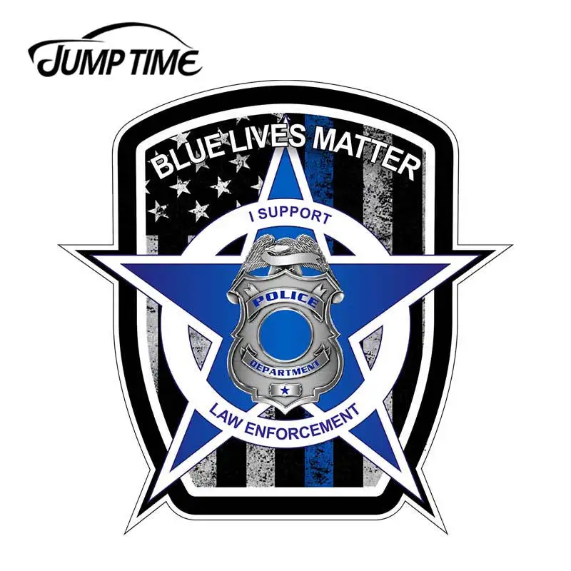 JumpTime 13 см x для Blue Lives вещество полиция американский флаг наклейка на окно