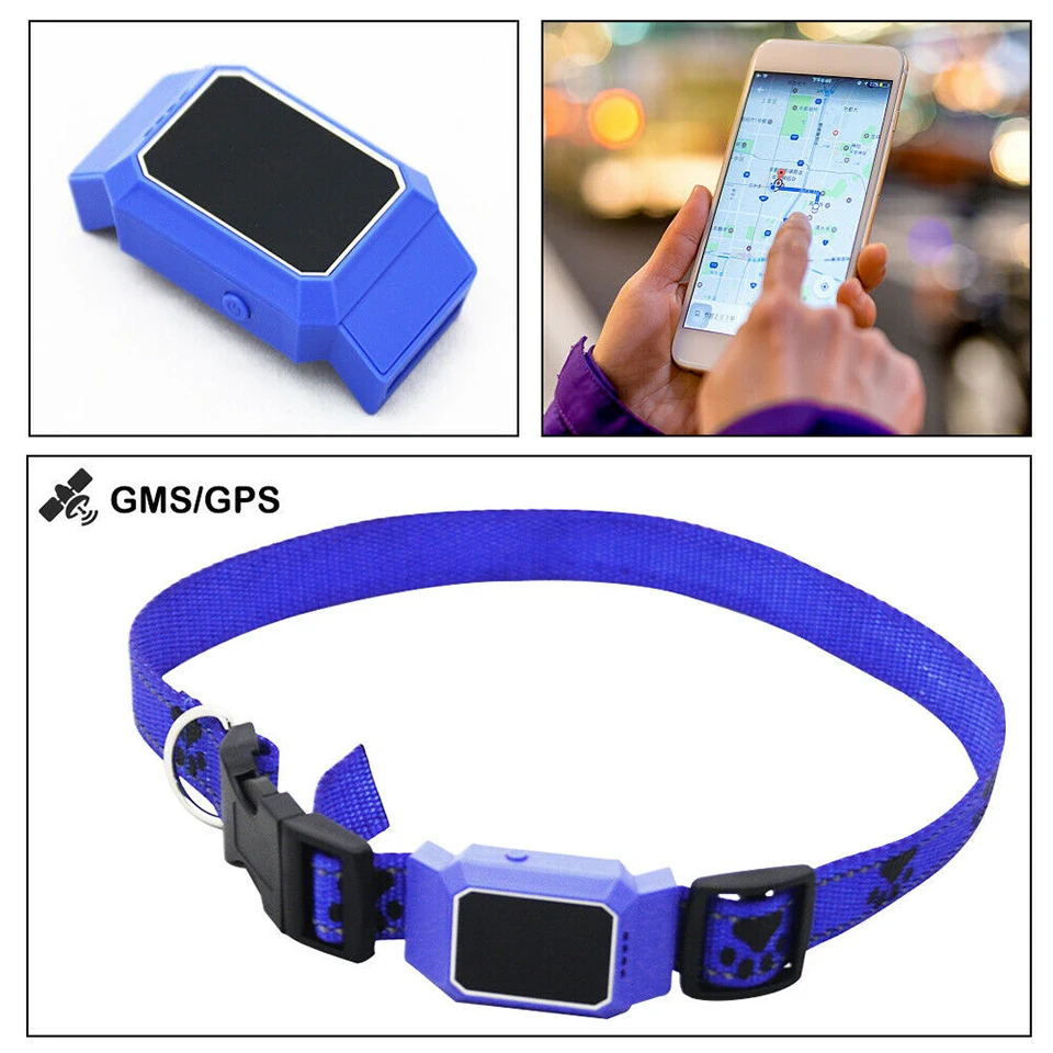 IP67 Pet Dog Cat Collar GPS GSM GPRS Tracker Caller Finder Real Time APP Locator | Дом и сад