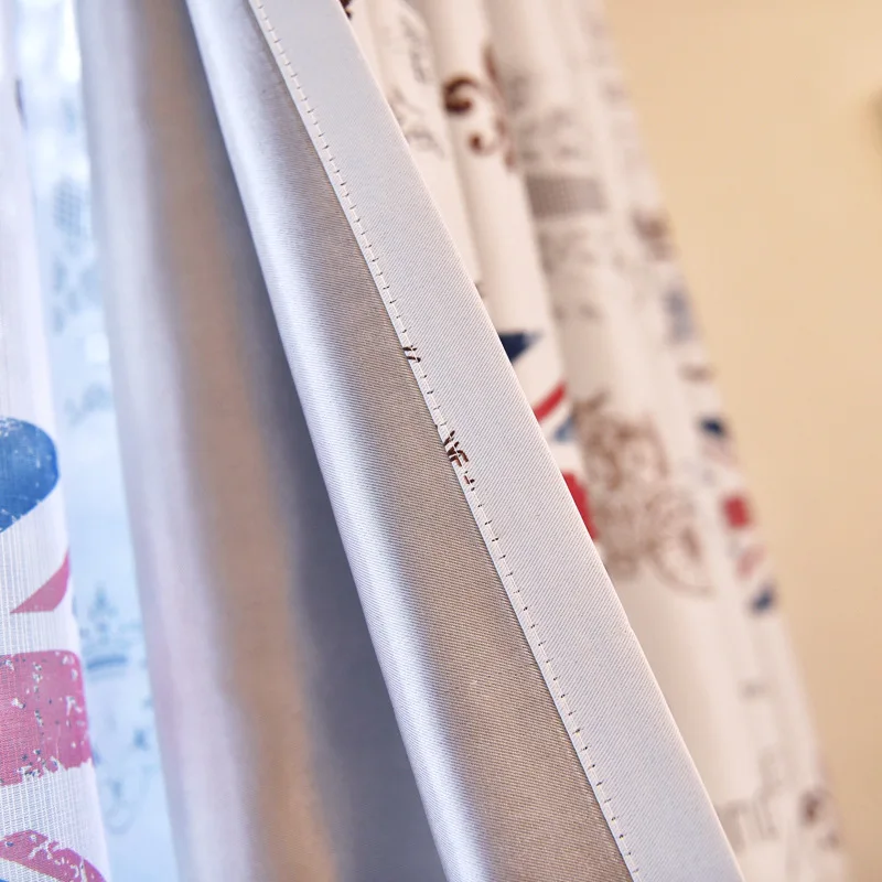 Британский стиль национальный флаг Детская занавеска С мультяшным принтом