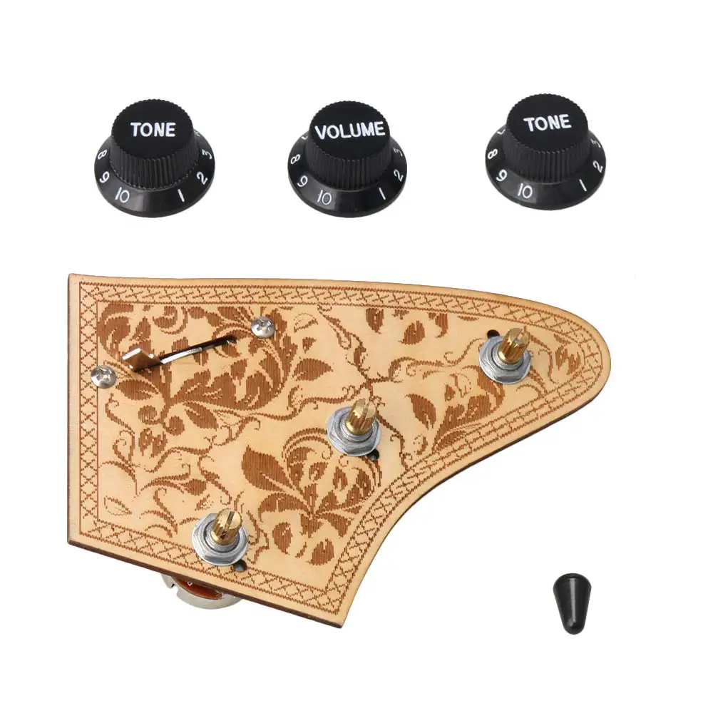 Гитары предварительно смонтированный монтажный жгут комплект 5 Way тумблер 1 объем