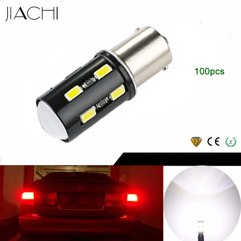 JIACHI 100 x1156 светодиодный BA15S P21W 7506 5630 5730 чипы 18SMD для авто указатели поворота DRL стоп