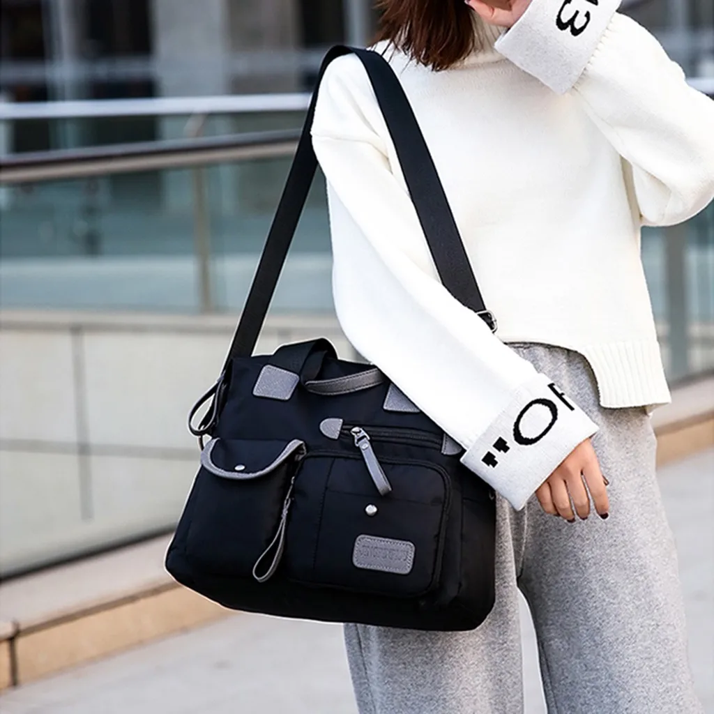 Популярная Спортивная женская сумка через плечо для улицы нейлоновая