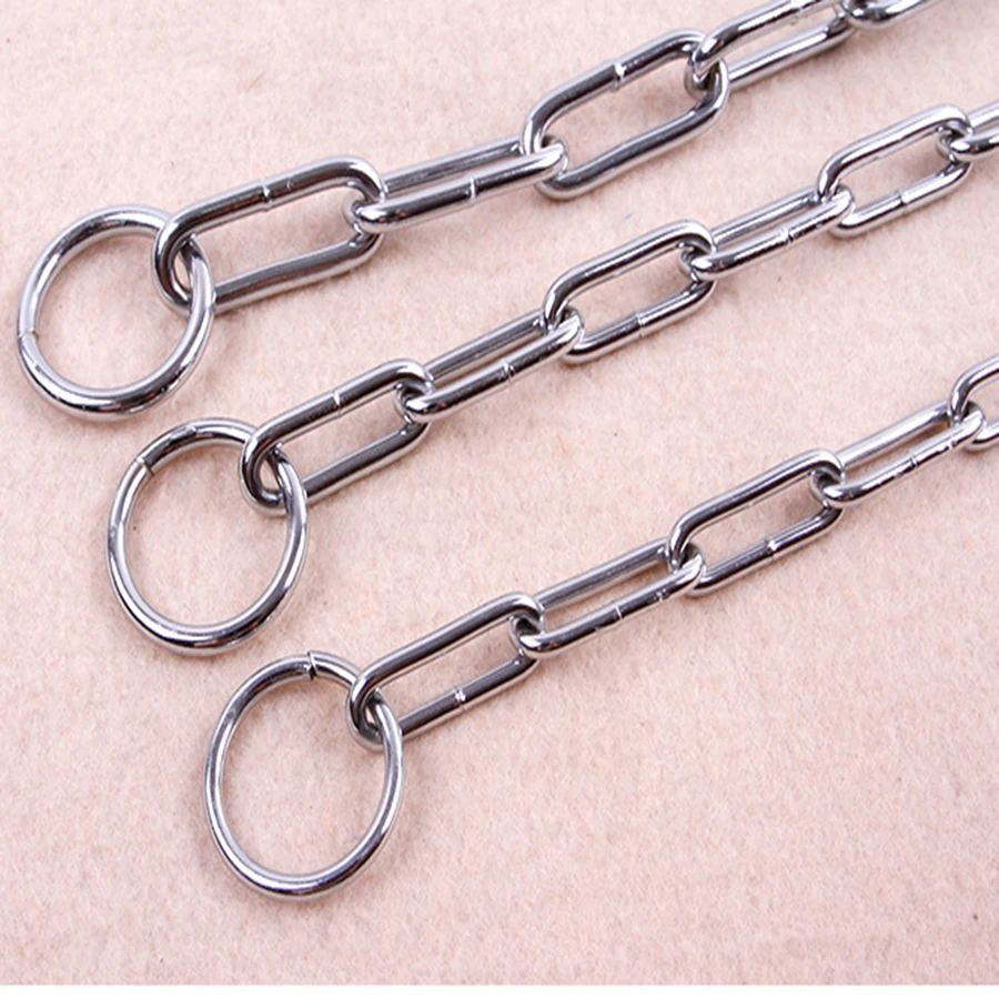 Цепочка-ошейник для собак металлическая из нержавеющей стали | Дом и сад