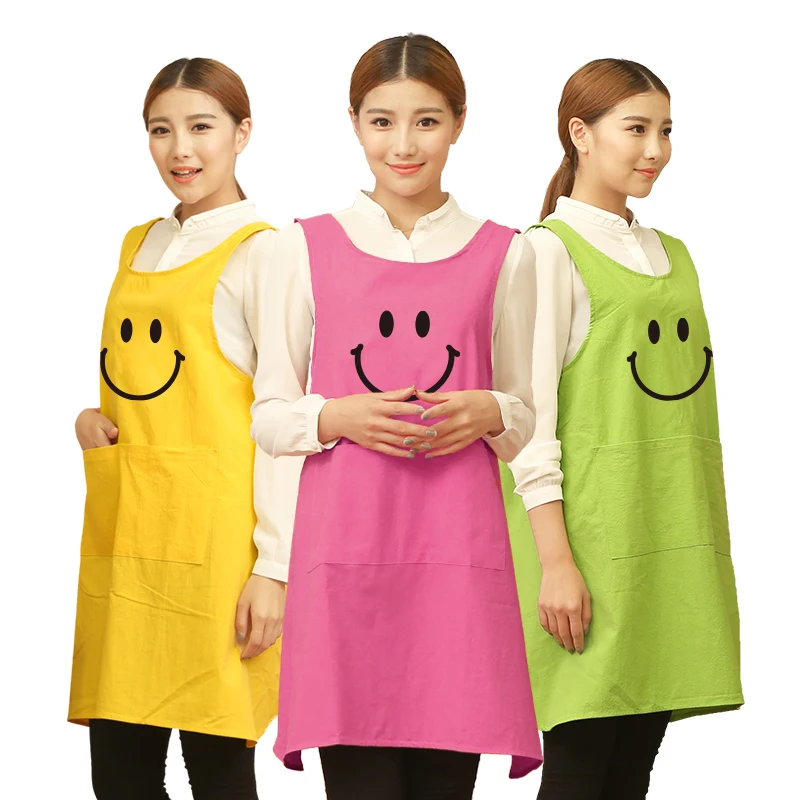 

Cute Funny Japanese-style Apron Work Clothes Home Kitchen Cooking Breathable aprons for woman colorful apron