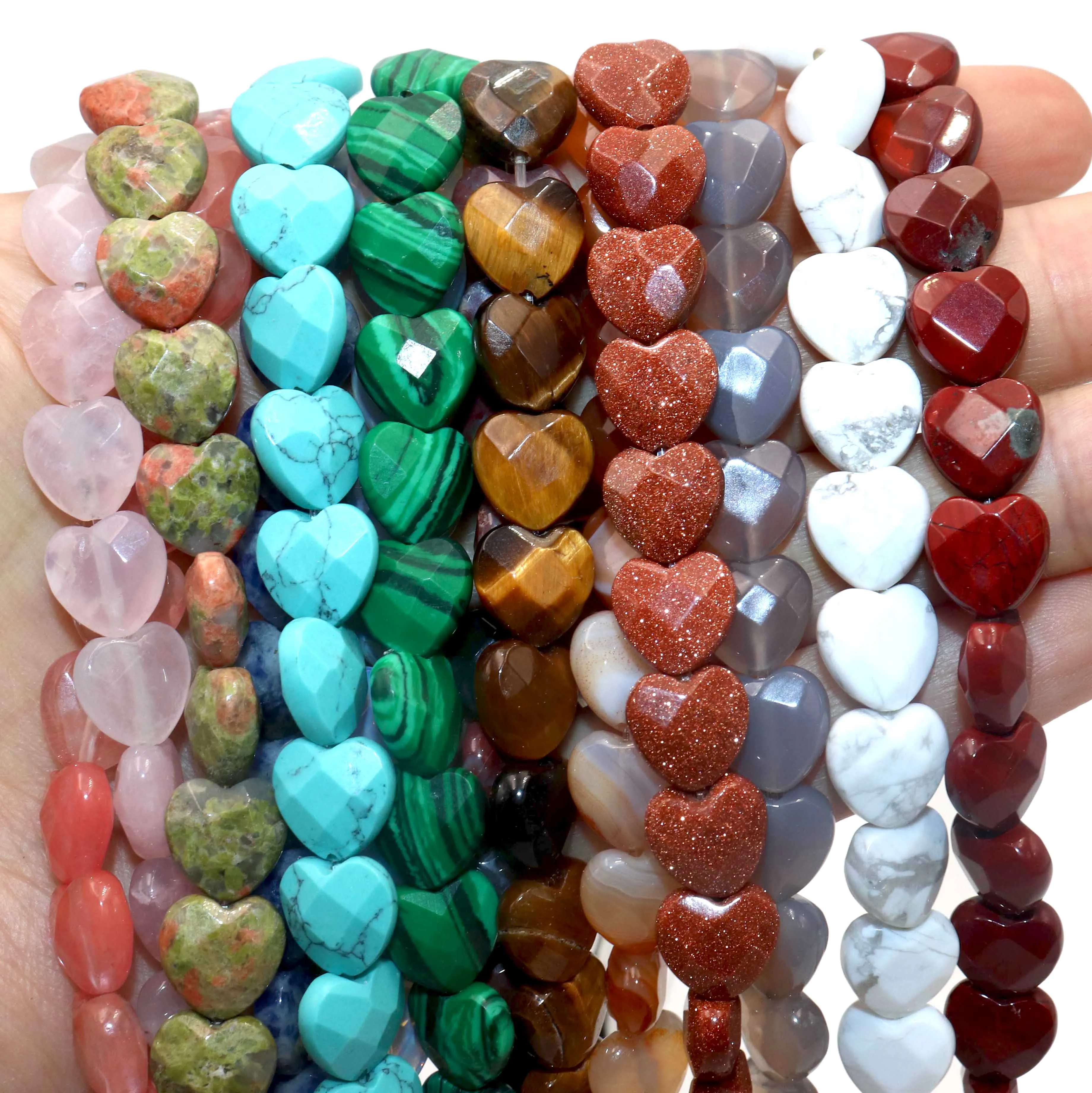 Оптовая продажа граненые бусины 10 мм из искусственного камня разделители для