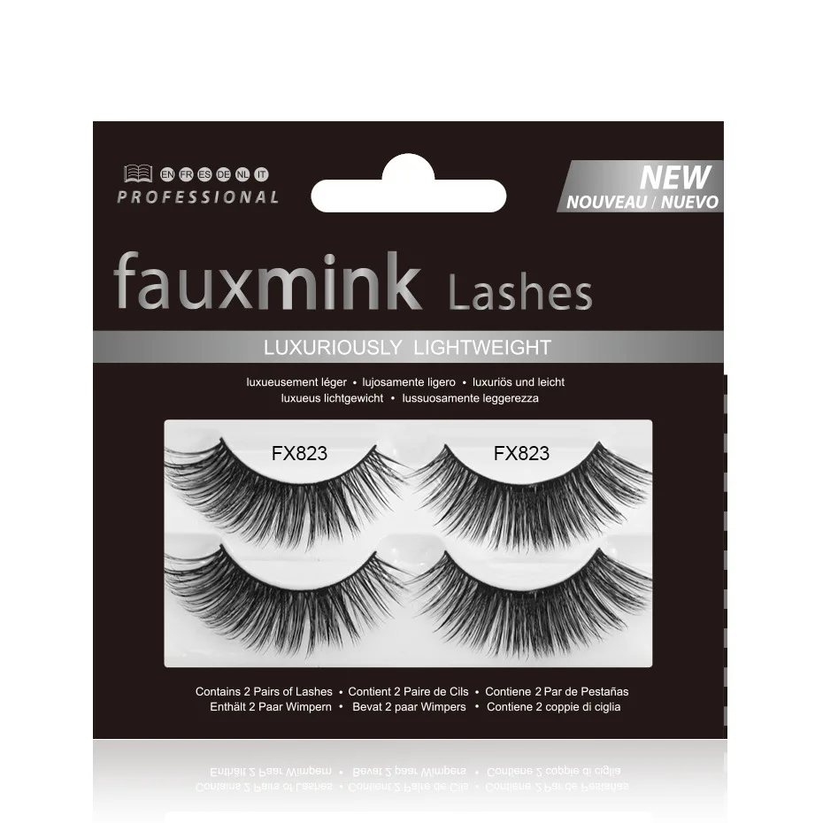 

2 Pairs 3D Mink Lashes Natural False Eyelashes Dramatic Fluffy Soft Wispy Volume Cross Reusable Eyelash MaKeup